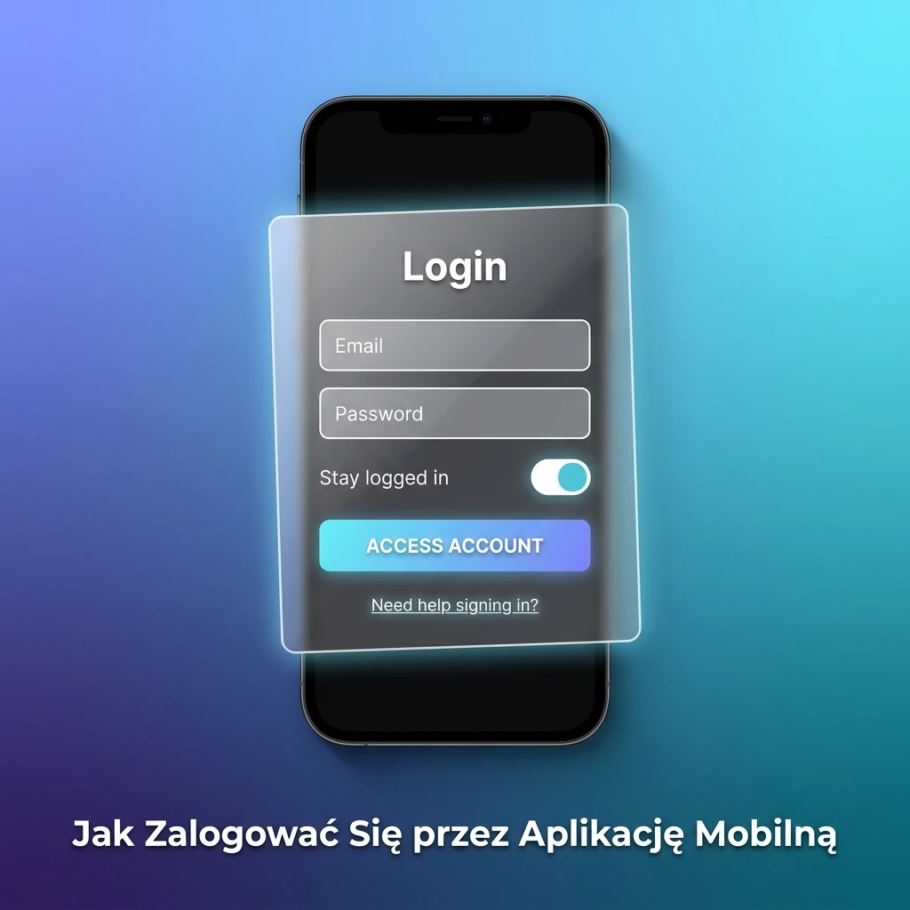 Logowanie do aplikacji mobilnej 1W na iPhonie – ekran z przyciskiem Zaloguj się