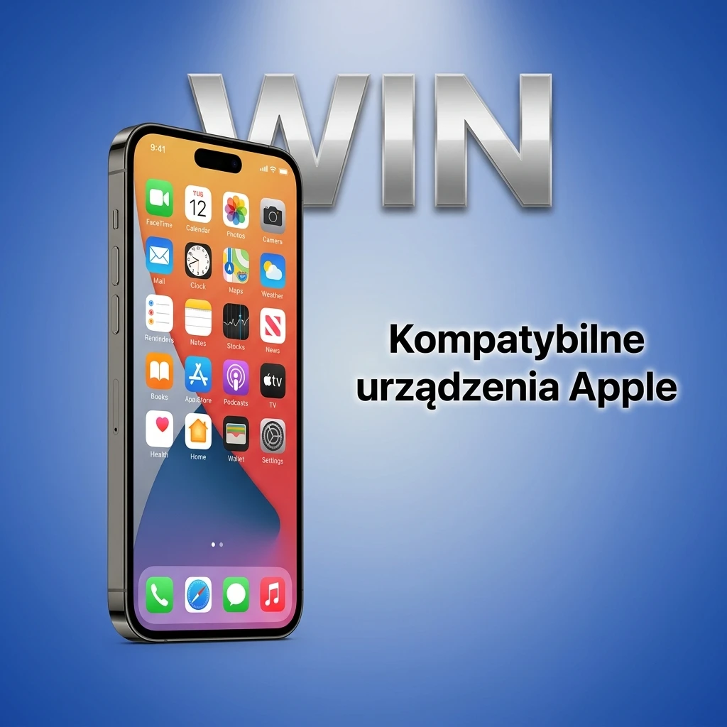 Lista kompatybilnych urządzeń Apple z aplikacją 1W: iPhone X do 15 Pro Max oraz iPad Air i iPad Pro