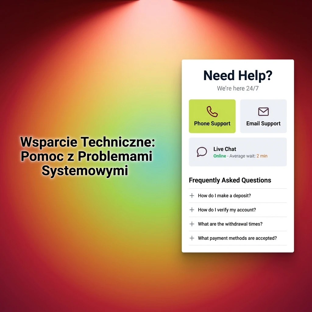 Wsparcie techniczne kasyna online – pomoc z błędami logowania, transakcji i awariami gier