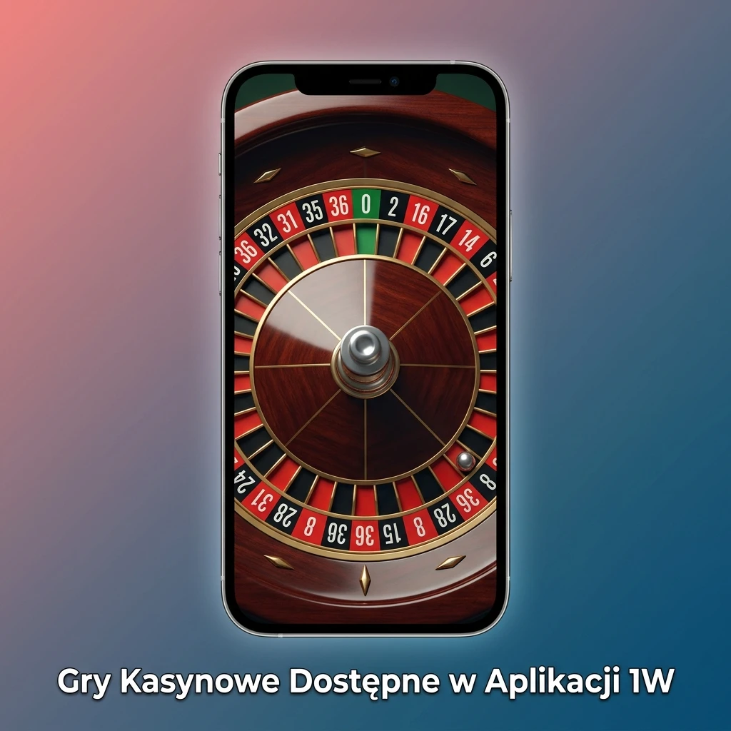 Gry kasynowe w aplikacji 1W: automaty, ruletka, blackjack, baccarat i kasyno na żywo z krupierami