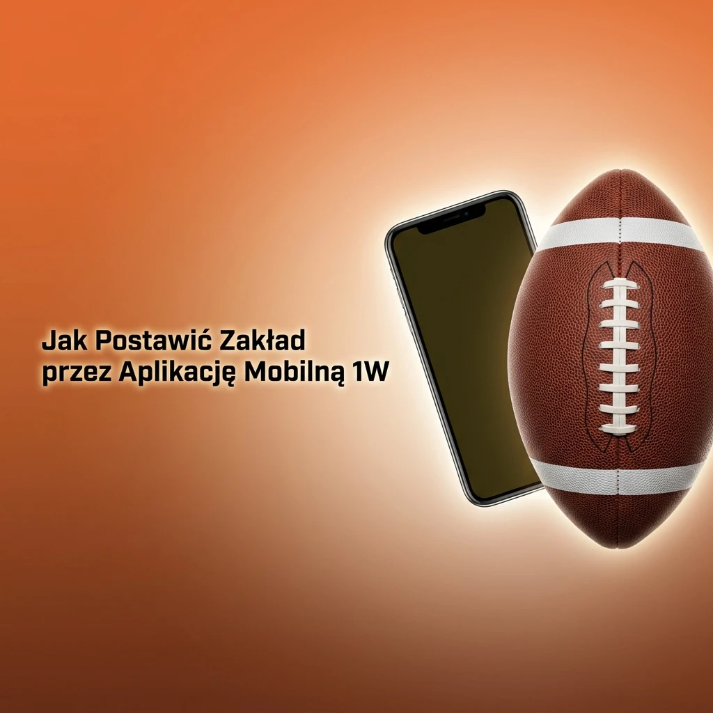 Kroki składania zakładu w aplikacji mobilnej 1W na smartfonie