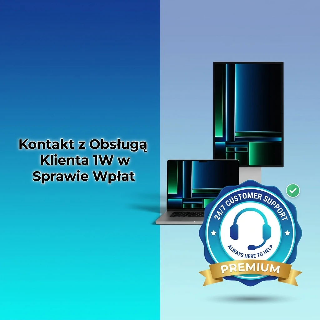 Obsługa klienta 1W – live chat, e-mail i Telegram dostępne całą dobę w sprawach wpłat