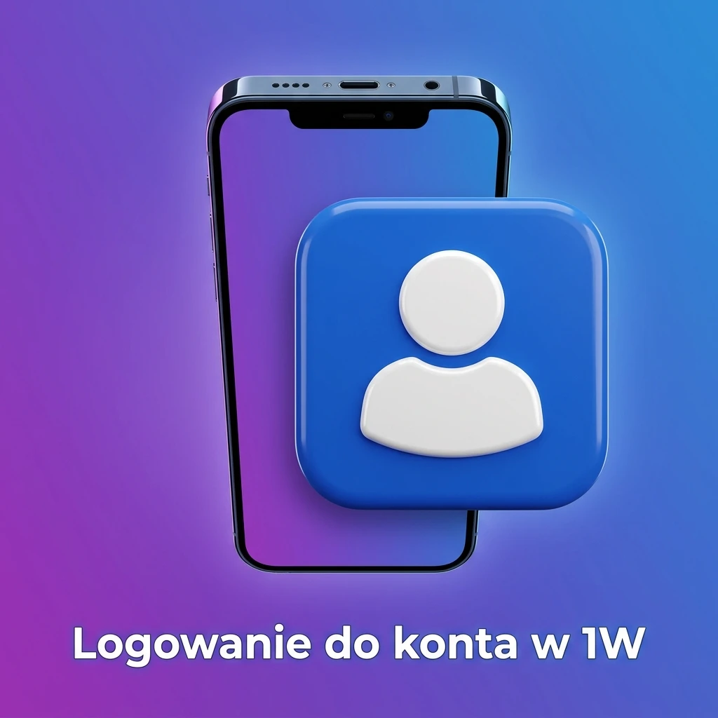 Logowanie do konta w 1W – formularz z polem na e-mail, hasło i weryfikację dwuetapową