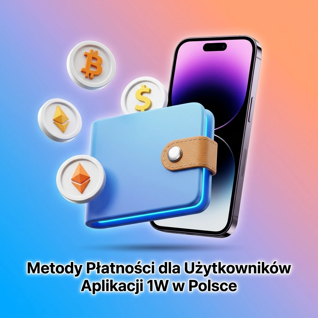 Metody płatności w aplikacji 1W: Visa, Mastercard, Blik, kryptowaluty i przelewy bankowe dla graczy z Polski.