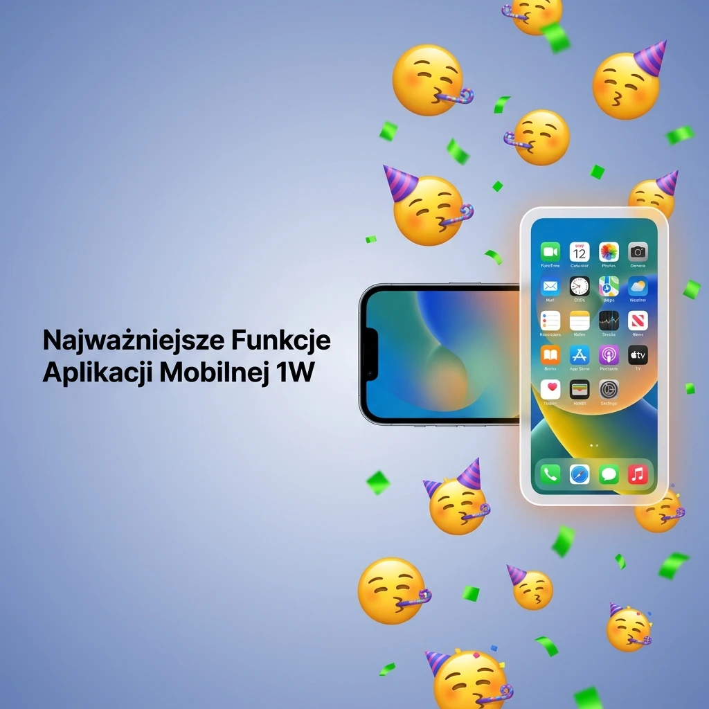 Aplikacja mobilna 1W – funkcje: bonus 500%, kryptowaluty, kasyno na żywo, zakłady live i wsparcie 24/7