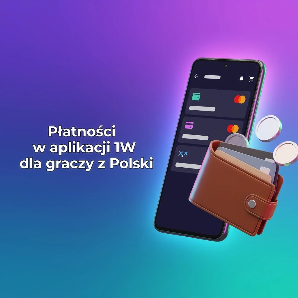 Metody płatności kryptowalutowych w aplikacji 1W dla graczy z Polski – BTC, ETH, USDT