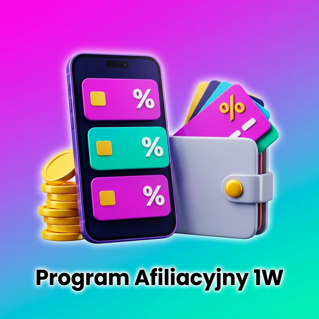 Program afiliacyjny 1W – zarabiaj na polecaniu platformy, prowizje w kryptowalutach, panel z raportami