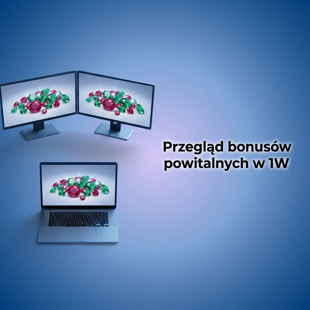 Tabela bonusów powitalnych 1W: 4 wpłaty z bonusami od 50% do 200% z wymaganiami obrotu
