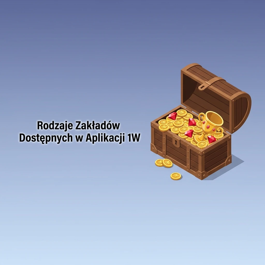 Rodzaje zakładów w aplikacji 1W: pojedynczy, akumulator, system, live i totalizator