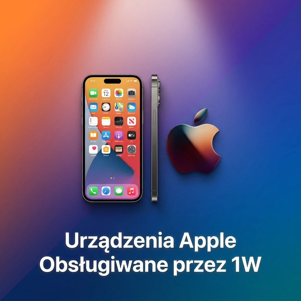 Lista urządzeń Apple obsługiwanych przez platformę 1W: iPhone, iPad Air, iPad Mini i iPod Touch